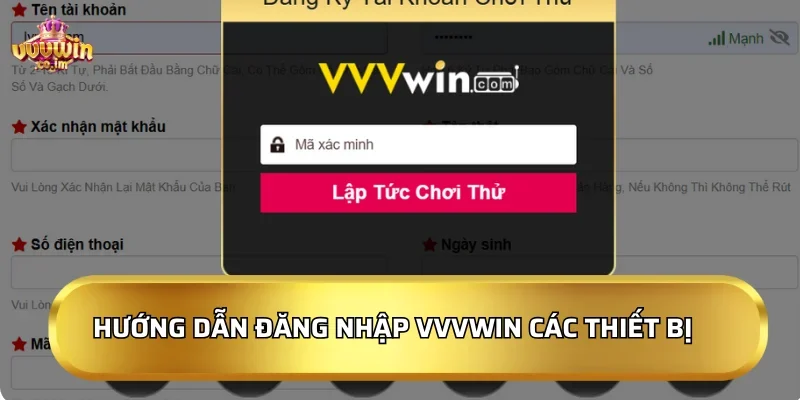 Hướng dẫn đăng nhập VVVWin trên các thiết bị